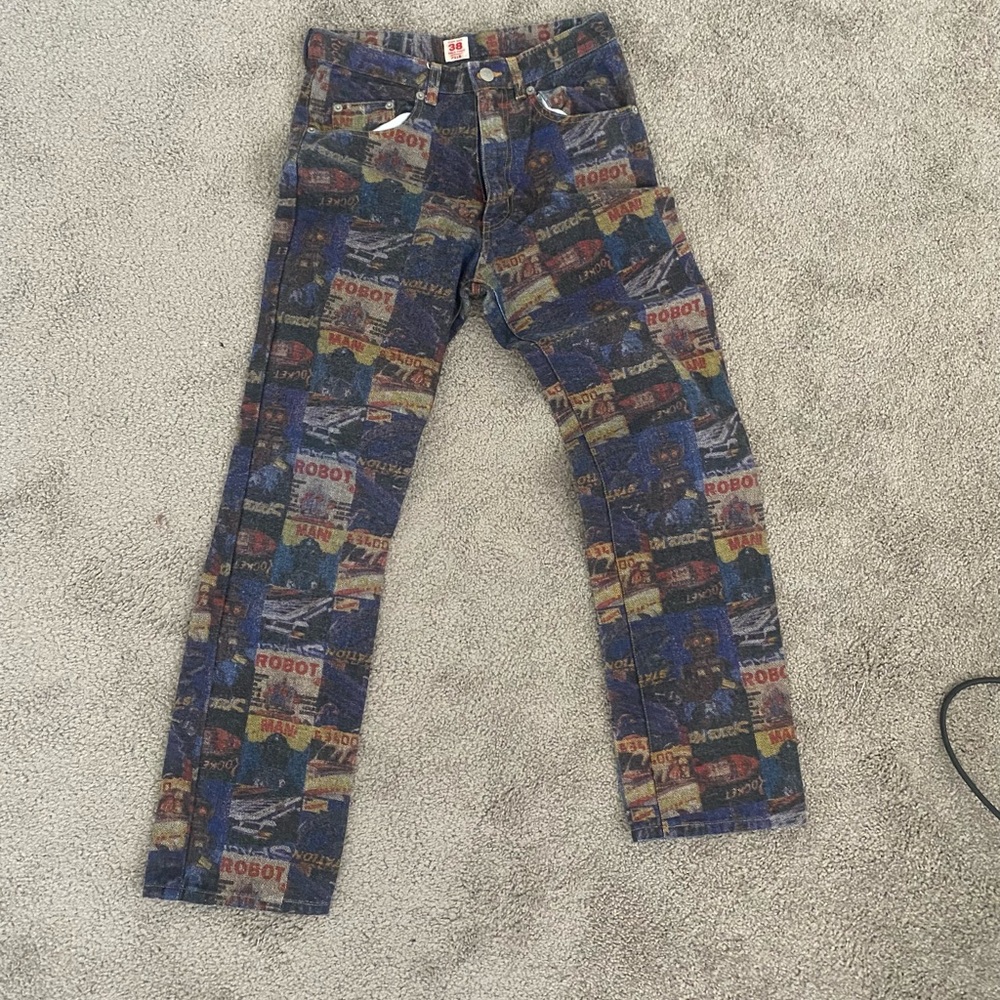 Vintage Japanese printed jeans